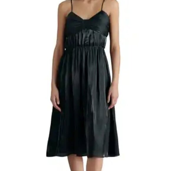 Steve Madden Black Midi Dress Size Medium - Picture 1 of 10